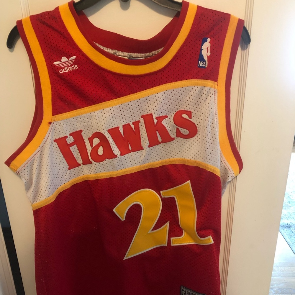 Adidas Atlanta Hawks Hardwood Classic  Dominique Wilkins Jersey Sz M